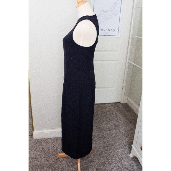 Calvin Klein Black Crepe Midi Tank Sheath Dress - Picture 4 of 6